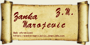 Žanka Marojević vizit kartica